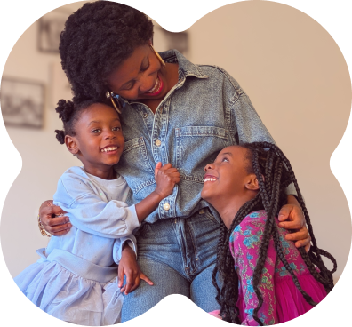 mom and kids