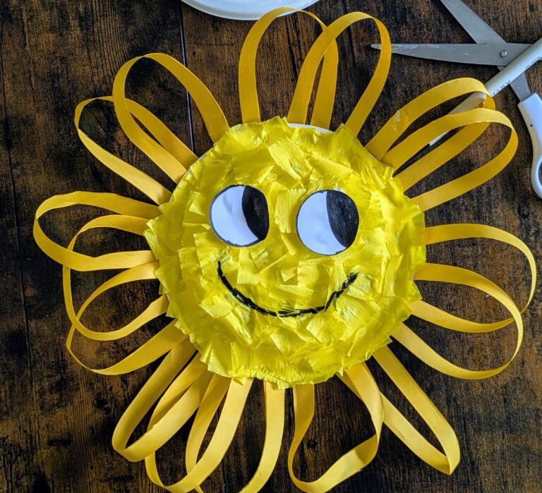 How To Make A Paper Plate Sun Craft
