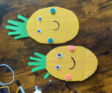 Make a Handprint Pineapple Craft