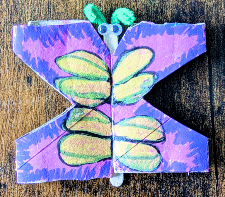 Easy Paper Rolls Butterfly Craft