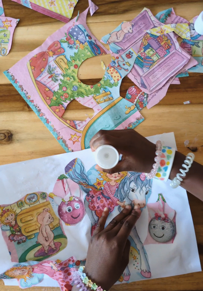 Collage craft. Easy craft & activities for toddlers, preschoolers and kids