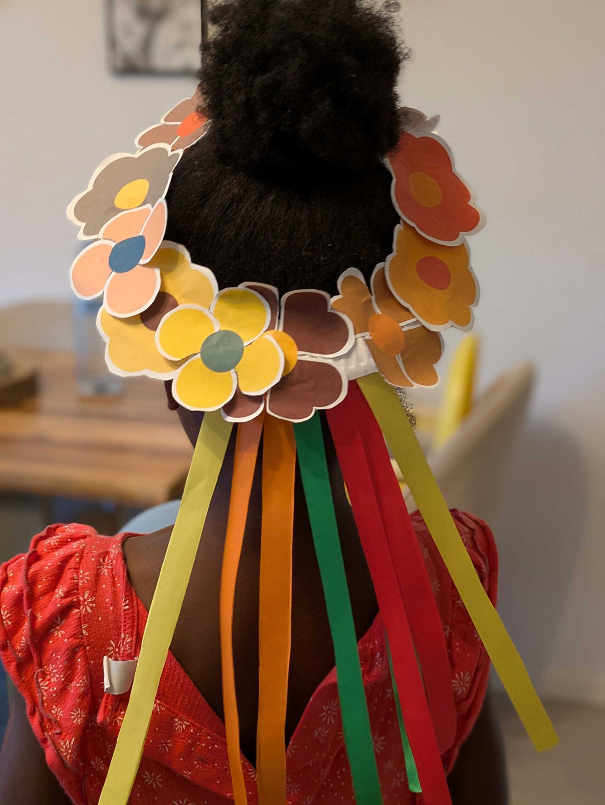 Spring Flower Wreath Craft Printable for Kids | Paper Plate Craft Template (Colour + Black & White) - Image 3