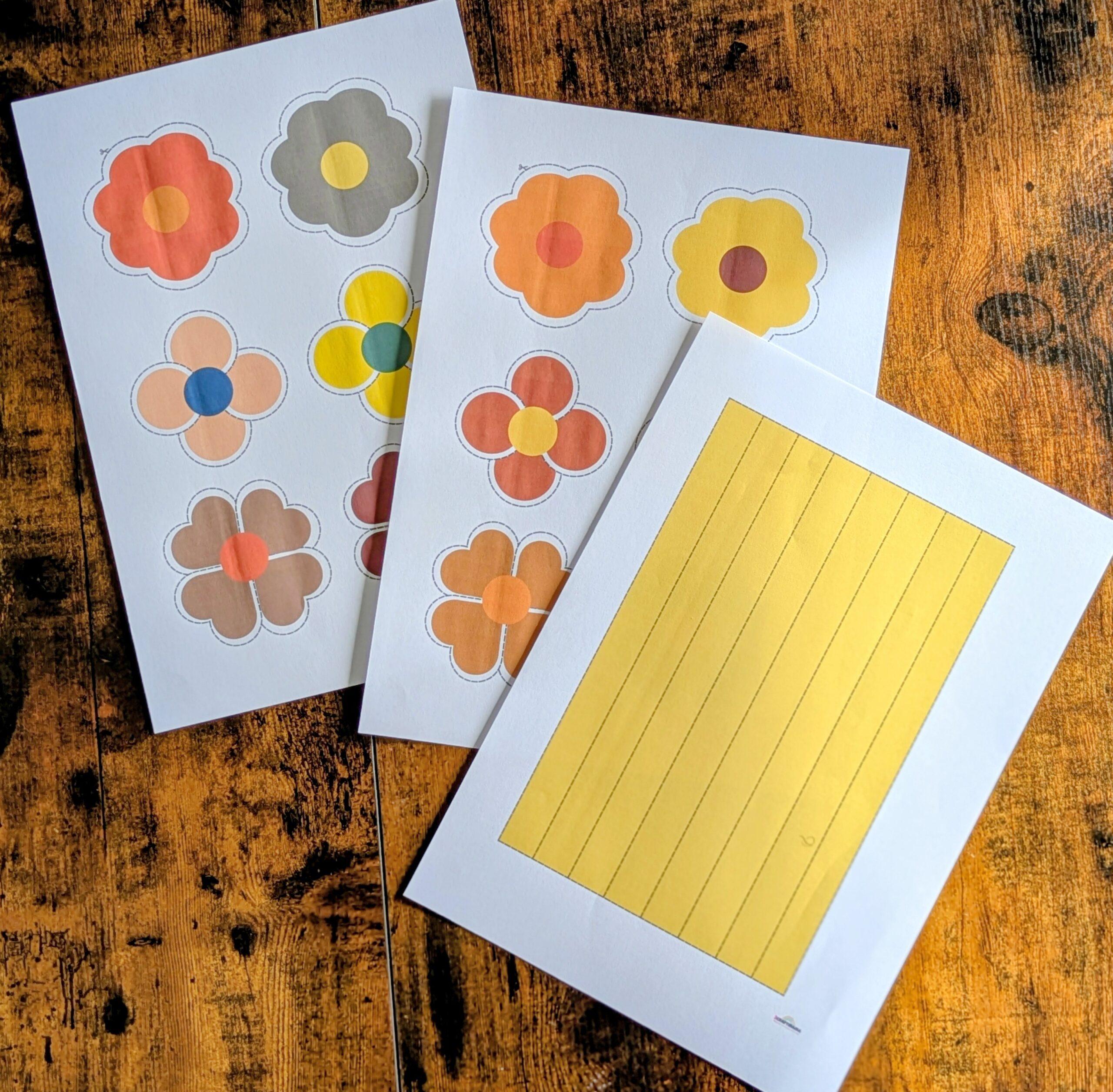 Spring Flower Wreath Craft Printable for Kids | Paper Plate Craft Template (Colour + Black & White) - Image 8