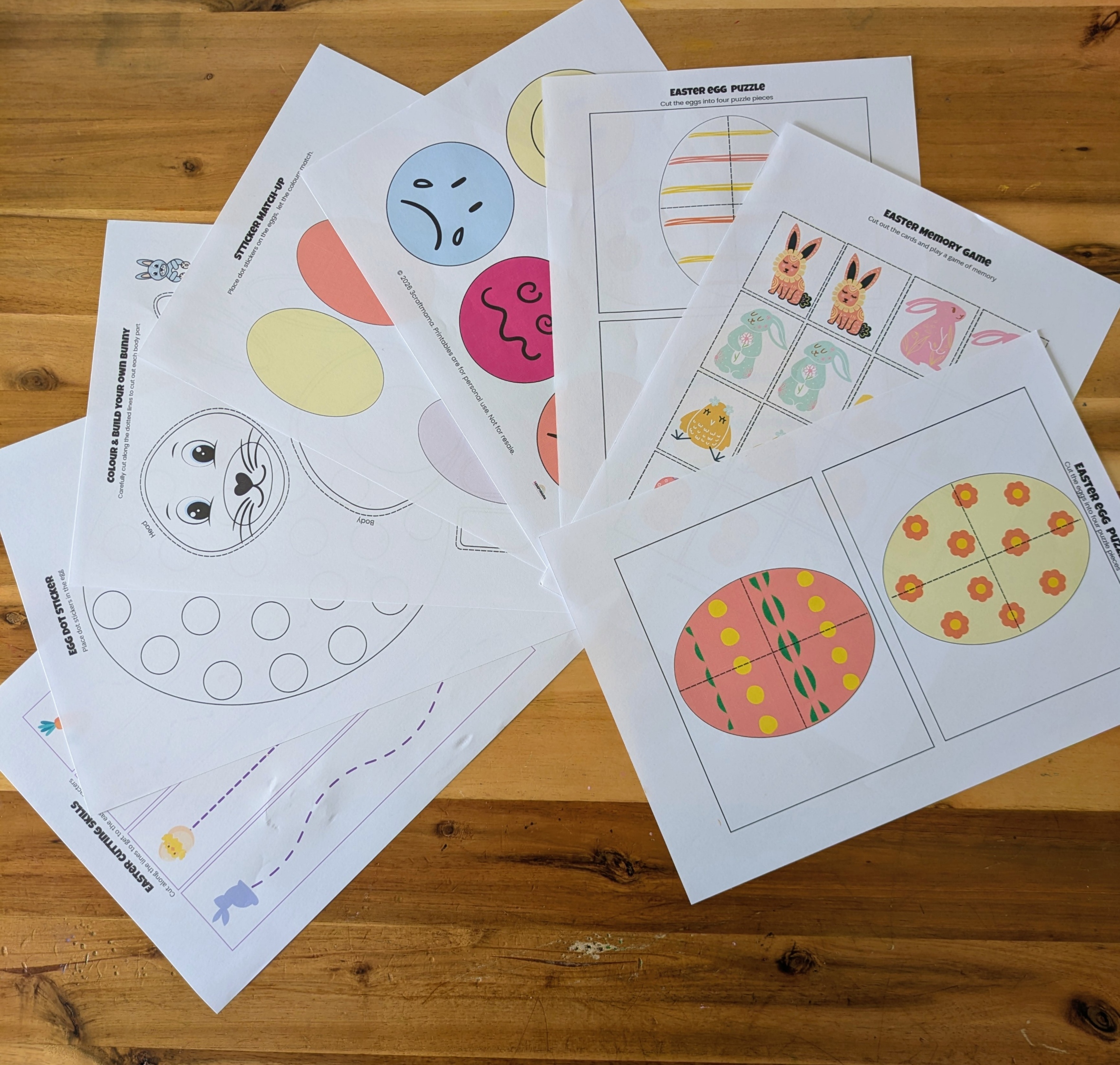 Easter Activities for Preschoolers (Printable PDF)