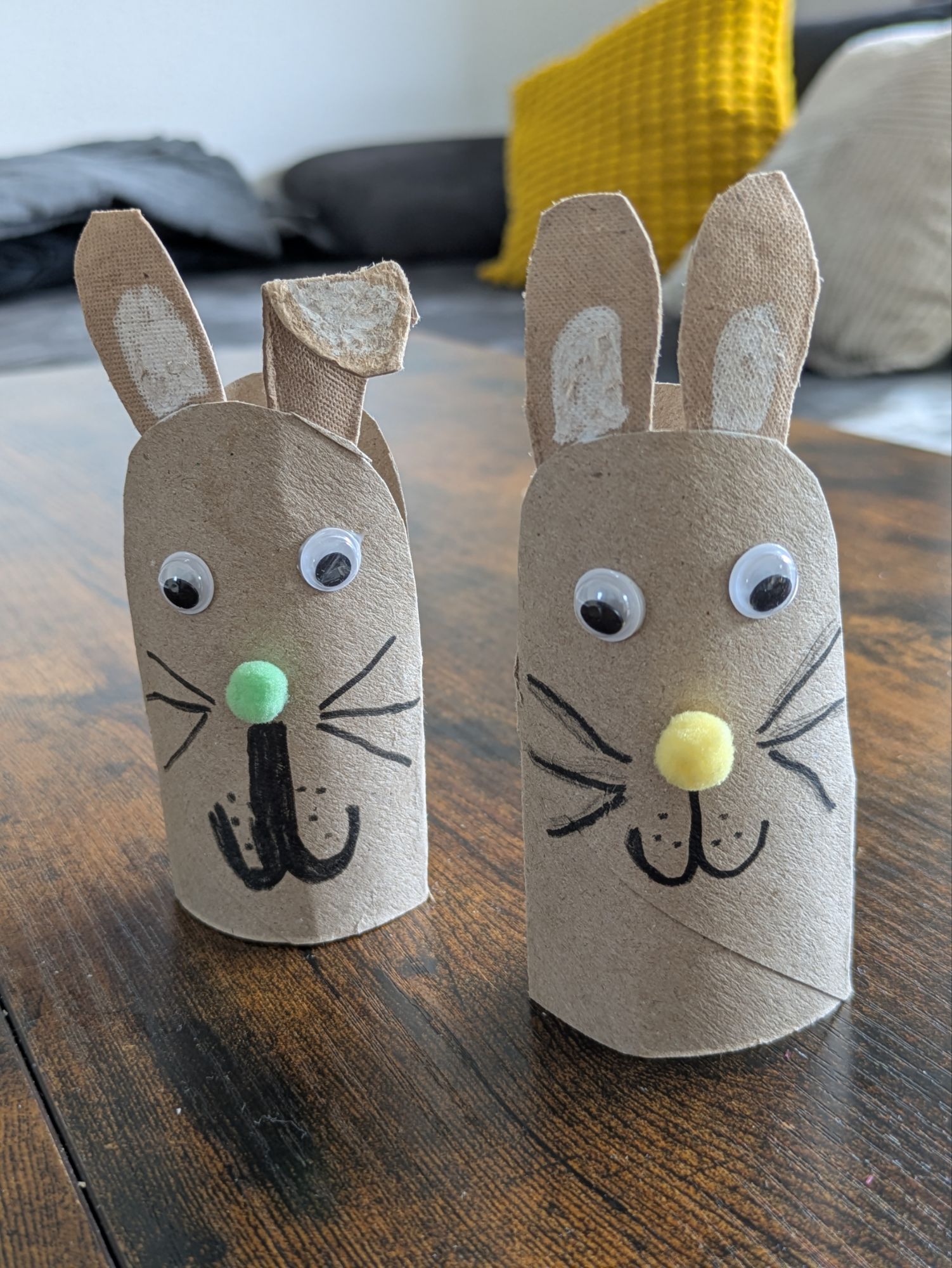 toilet roll easter bunnies